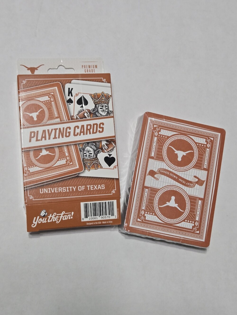 University of Texas Signature Playing Cards NEW In Box Standard 52 Deck Bevo